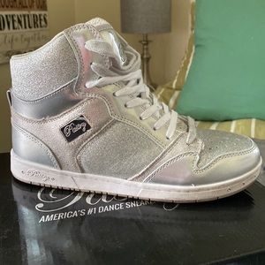Pastry glitter high top sneakers
